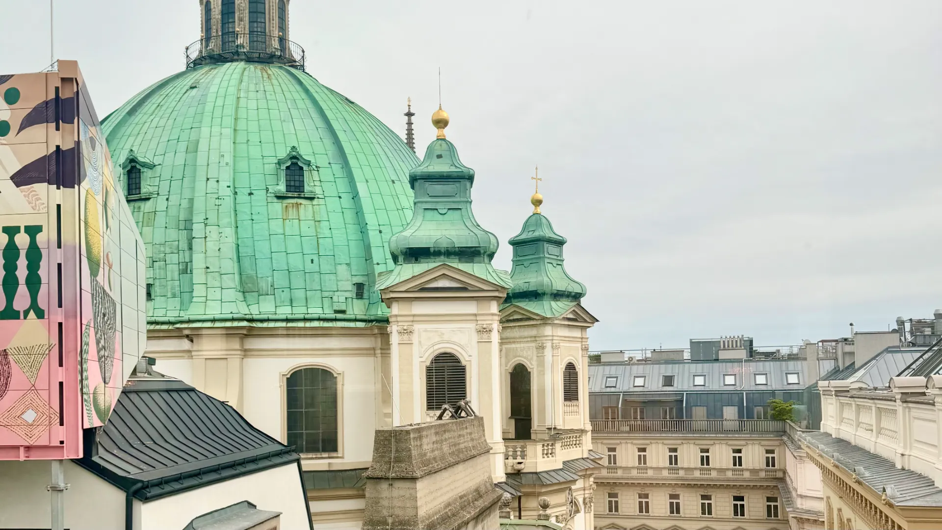 Rooftop views at the Rosewood Vienna