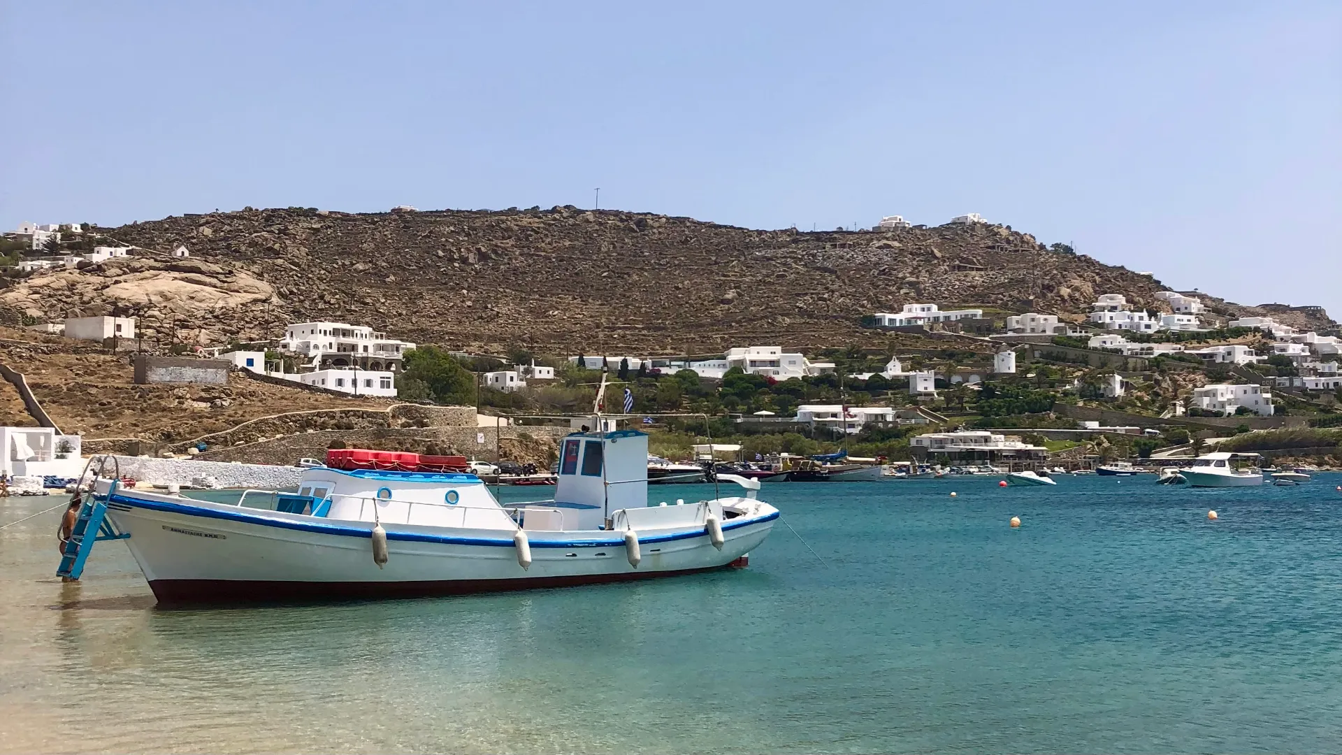 Ornos Beach, Mykonos, Greece